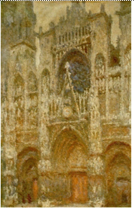 Claude Monet, La cathédrale de Rouen, le portail, temps gris (1894), Musée d’Orsay, Paris.