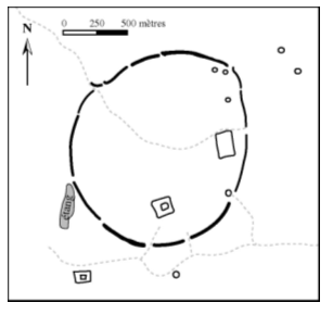 Figure 22. Waddi – plan d’après photographie aérienne