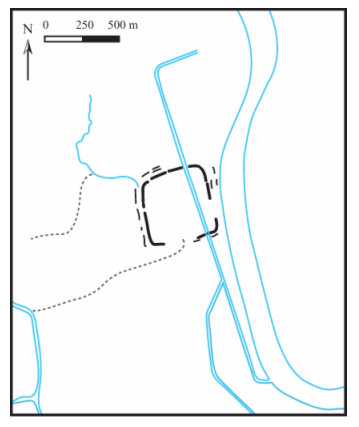 Figure 36. Kyaukzayit – plan d’après photographie aérienne