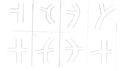 Figure 28: Plaquette proposée au sujet, regroupant les huit croquis présentés