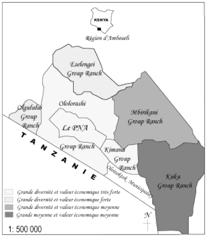 Figure 4.4 : Valeur économique des GRs d’Amboseli pour les principaux produits touristiques