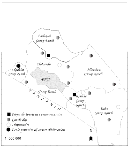Figure 14.1 : Projets communautaire dans la région d’Amboseli