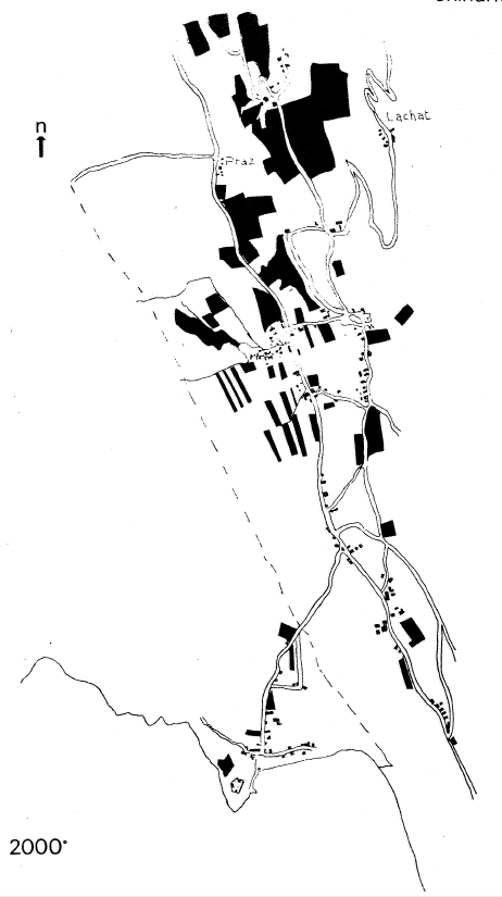 Chindrieux : évolution du vignoble (1976)