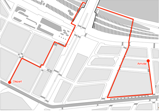 Figure 42 : Plan utilisé pour la projection des mesures physiologiques 