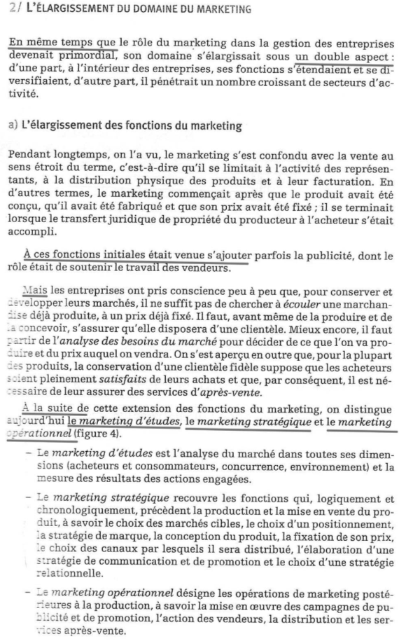 Extrait de Mercator-Théorie et Pratique du Marketing, 7e Edition Dalloz. Paris, 2003. pp. 6-7.