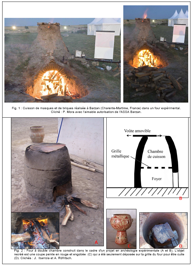 PLANCHE 2.45 : Etudes expérimentales portant sur du matériel gallo-romain (Barzan, France) et Mochica (San José de Moro au Pérou).