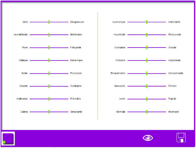 Figure 37 : Visualisation de l’exercice du différentiateur sémantique