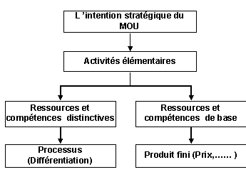 Figure 20 : Activités élémentaires, compétences de base et distinctives