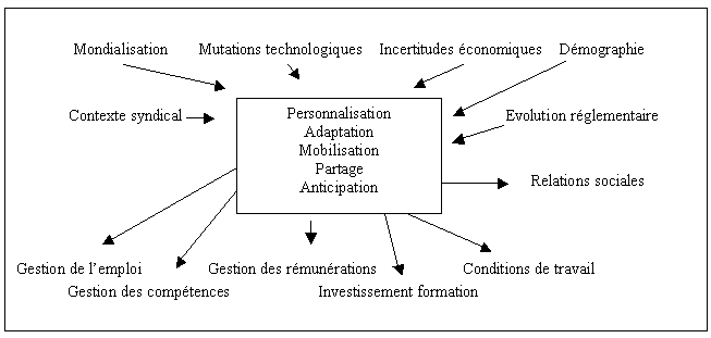 Figure 3- 7 : l’approche contingente de la GRH