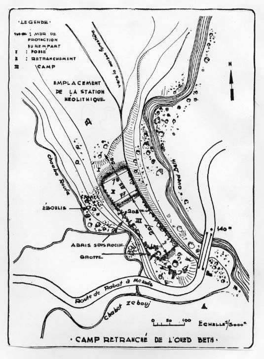 Fig. 37 : Fortification de l’Oued Baht, présumée préhistorique. 