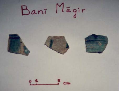 Fig. 133 : Céramiques glaçurées de la région de Safi.  