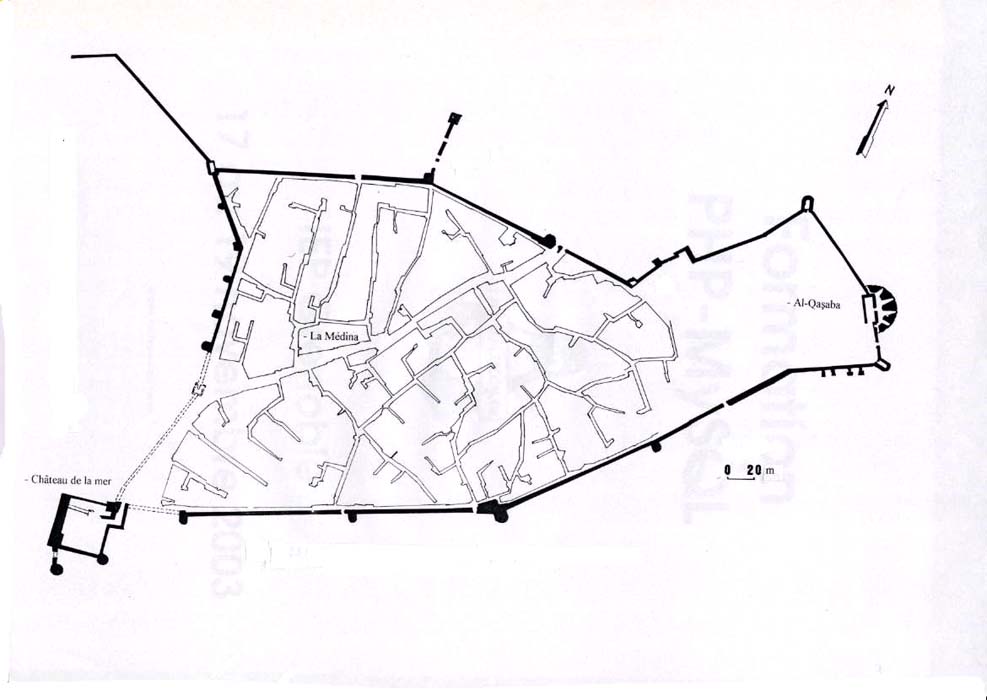 Fig. 135 : Plan des fortifications portugaises de Safi. 
