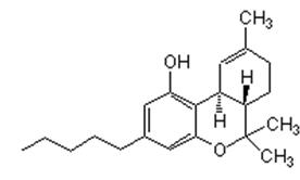 Figure 1, THC le principe actif du cannabis