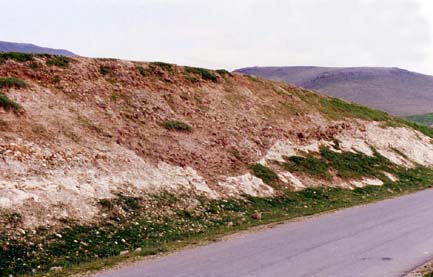 Planche 11 C - Couverture du glacis QIa ravinant le calcaire "crayeux" éocène (piémont du Jabal al-Has)