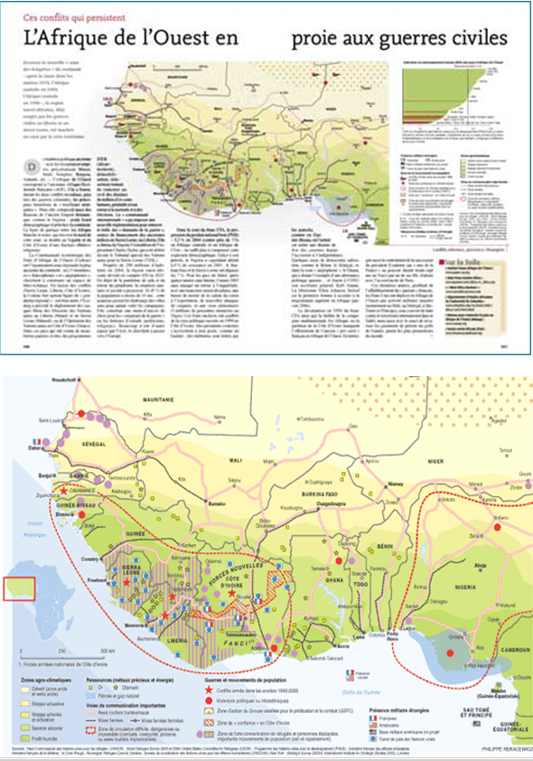 Cartes des conflits en Afrique de l’Ouest (p.39)