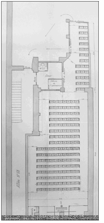 Illustration 3. Plan du cinéma Lafayette en 1914 