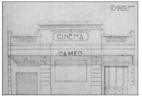 Illustration 24 : Façade du cinéma Caméo (ex-Venise), situé dans le quartier de la Villette