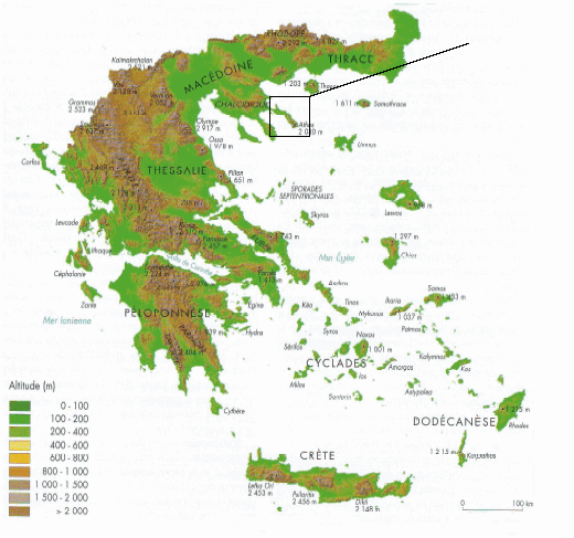 Illustration 1 : Carte de Grèce.