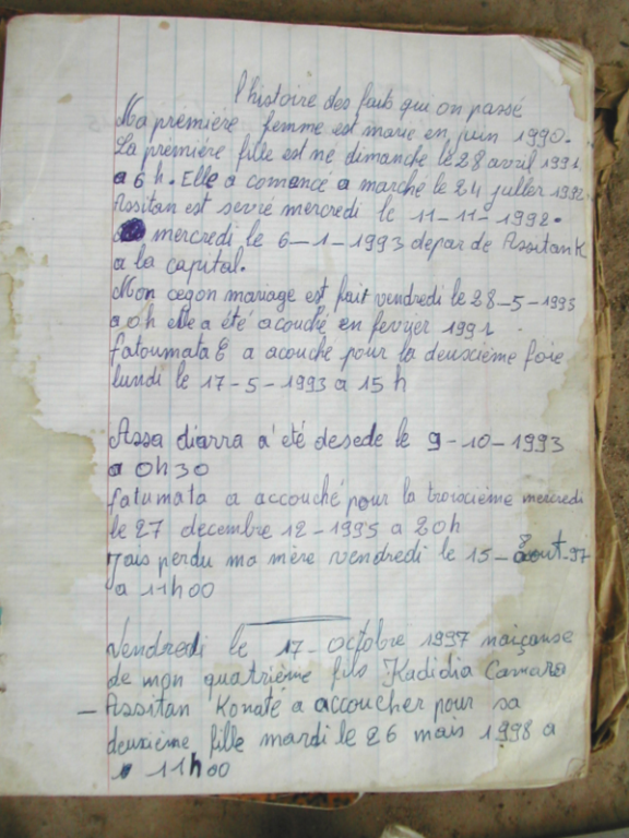 Cahier 1, page 1