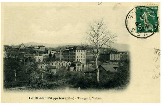 Figure 14–L’usine-pensionnat Guinet au Rivier (Apprieu ) vers 1900.