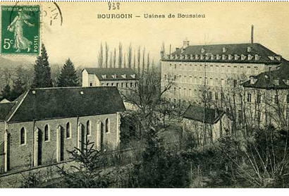 Figure 27–L’usine-pensionnat Auger, à Boussieu (Ruy), vers 1900.