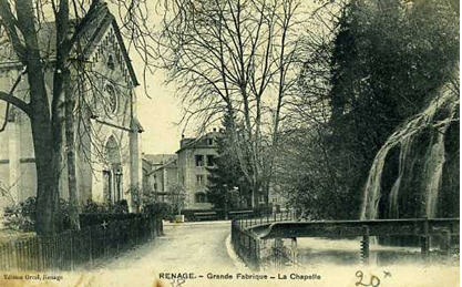 Figure 29–La chapelle et le parc du tissage Montessuy & Chomer.