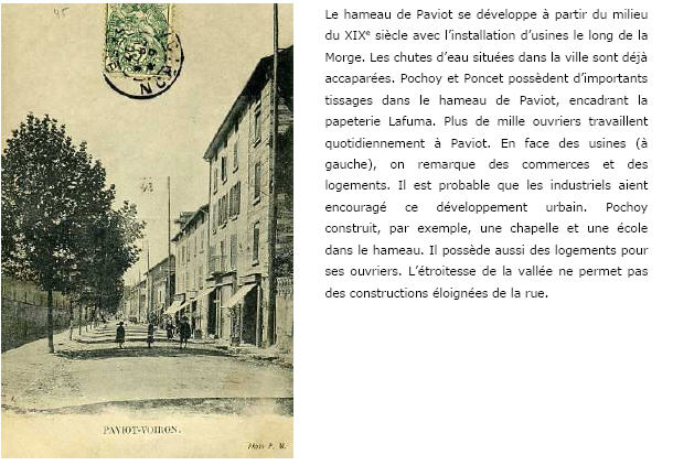 Figure 45–Principale rue de Paviot (Voiron), un hameau industriel. 