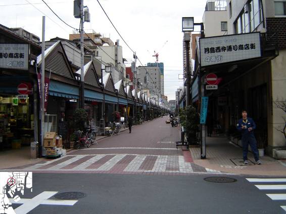 Photo 30 : La vieille rue marchande du terre-plein de Tsukishima, la 