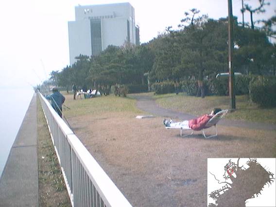 Photo 3 : Parc marin « Aomi futô » au Sud de la zone 13 du port (Tôkyô, Kôtô ku) 
