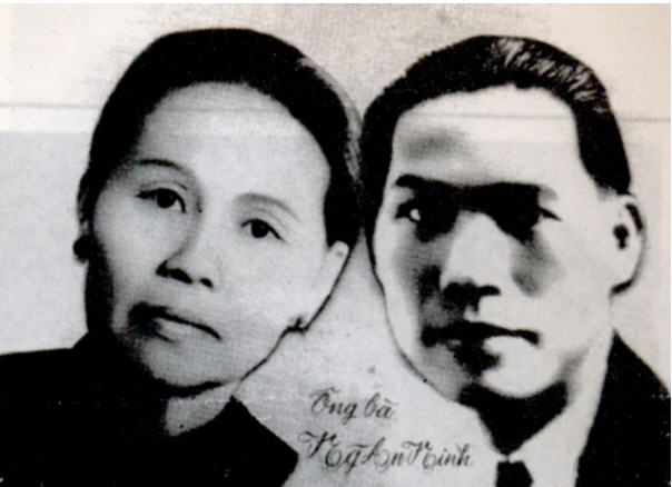 Photographie de monsieur et madame Nguyên An Ninh, reproduite sans précision chronologique dans les mémoires de madame Ninh, précités.