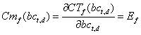 Équation 7 : Le coût marginal du fluvial.