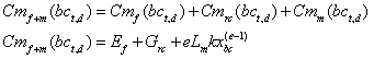 Équation 16 : Le coût marginal de la chaîne « fluvial + maritime ».