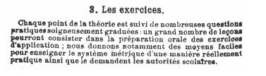 Figure 11 : Définition des exercices (Préface extraite du manuel : Toisoul et Wallon (1902), p. 4)