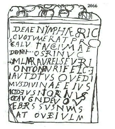 Fig. 23: Altar dedicated to the goddess-nymph Brigantia from Hadrian’s Wall (GB). 