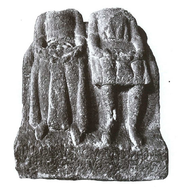 Fig. 11: Relief* with inscription from Sulzbach (Germany) representing Aericura and Dis Pater. 