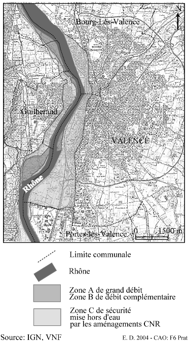 Figure 77. Valence : les espaces inondables