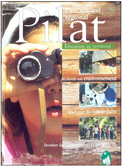 Figure 35 : Brochure du Parc Naturel Régional du Pilat