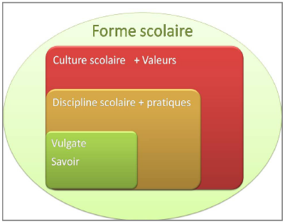 Figure 42 : L’articulation entre forme scolaire et culture scolaire
