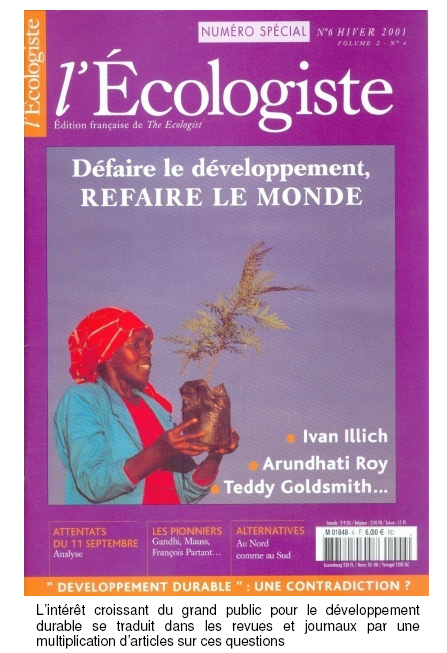 Figure 4 : Revue l’Ecologiste, n°6, hiver 2001