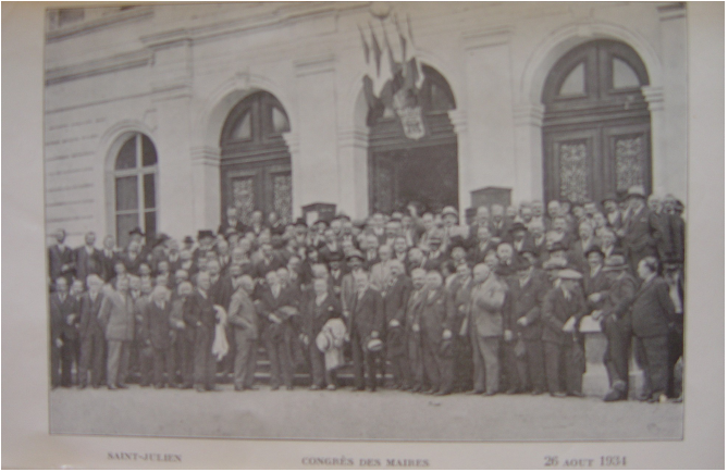 Le Congrès des Maires de Haute-Savoie à Saint-Julien-en-Genevois (1934)