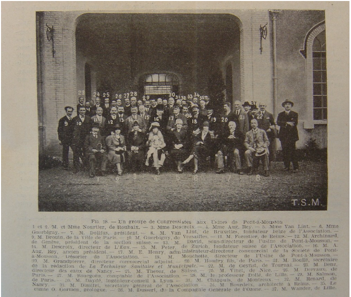 Les congressistes de l'AGHTM à Pont-à-Mousson (1926)