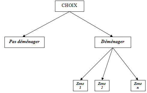 Figure n°10 : Structure hiérarchique de choix résidentiels