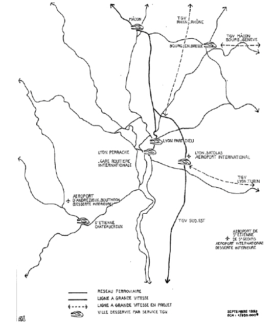 Carte n° 6 : Réseau ferroviaire de la RUL