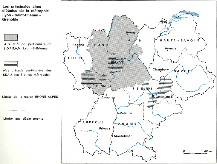 Carte n° 9 : La métropole Lyon-Saint Etienne-Grenoble