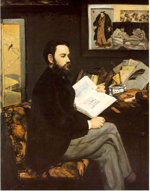 Édouard Manet, Portrait d’Émile Zola (1868), Musée d’Orsay, Paris