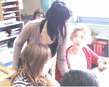 Figure 21 : Interaction enseignante-élève.