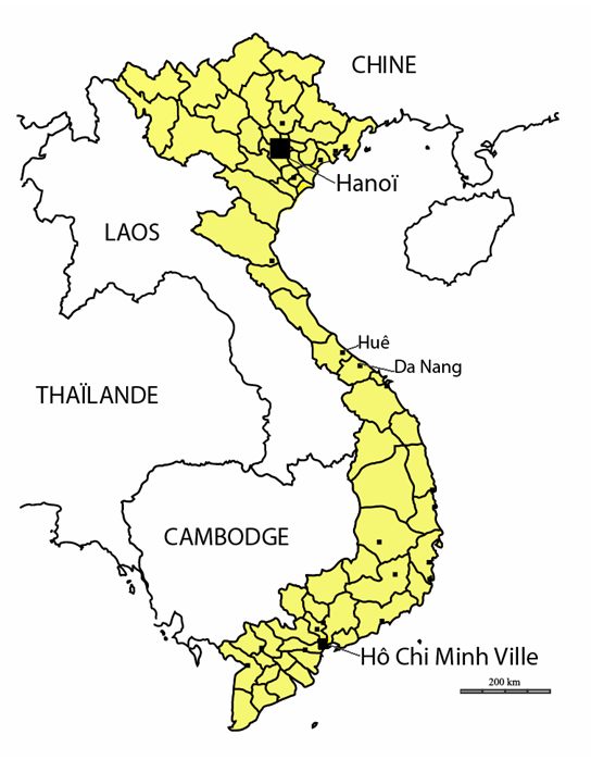 Carte 1 : La République socialiste du Vietnam