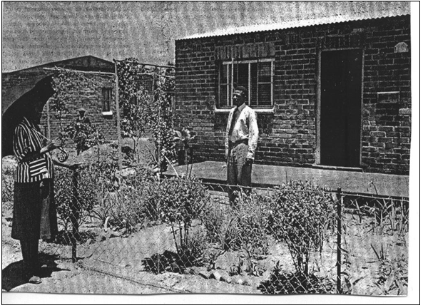 Photo 2 : Maison de briques dans un township d’Afrique du Sud