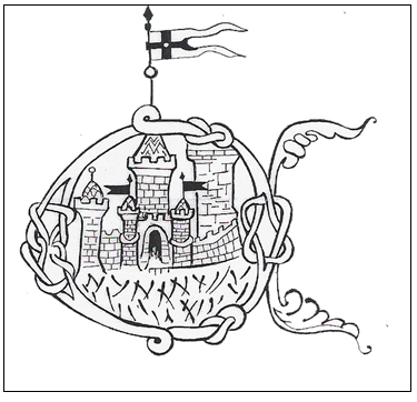 Doc. 14. Représentation du château d'Annecy dans une lettre historiée