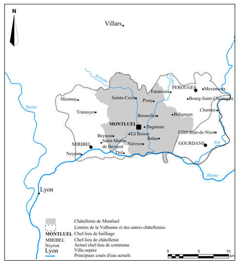Doc. 43. Limites du bailliage de Valbonne (1355-1601)